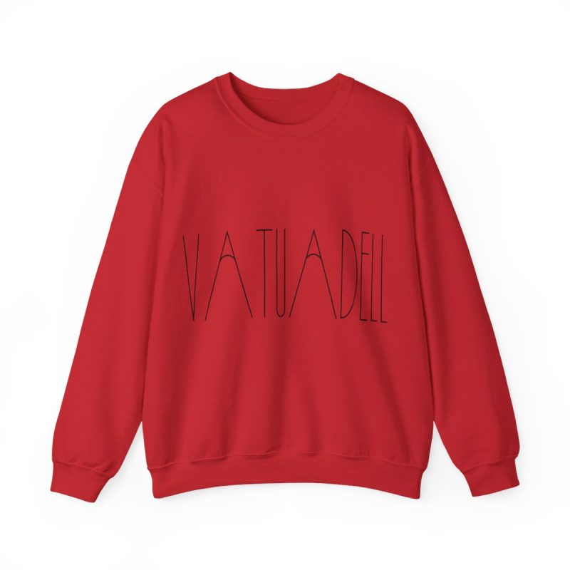 Sudadera cuello redondo - Rojo - Camiseta «Vatuadell estirat»