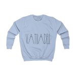 Sudadera infantil - Azul cielo - Camiseta «Vatuadell estirat»