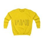 Sudadera infantil - Amarillo sol - Camiseta «Vatuadell estirat»