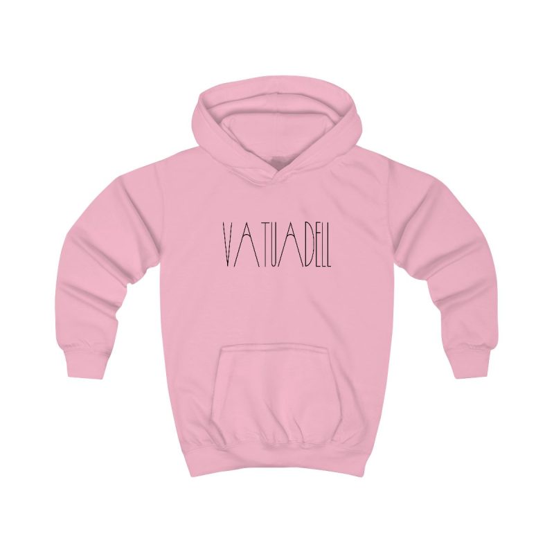 Sudadera con capucha infantil - Rosa bebe - Camiseta «Vatuadell estirat»