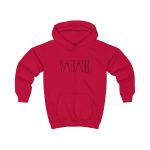 Sudadera con capucha infantil - Rojo fuego - Camiseta «Vatuadell estirat»