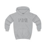 Sudadera con capucha infantil - Gris jaspeado claro - Camiseta «Vatuadell estirat»