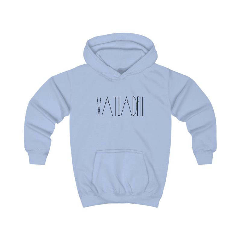 Sudadera con capucha infantil - Azul cielo - Camiseta «Vatuadell estirat»