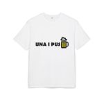 Camiseta oversize gruesa - Blanco - Camiseta «Una i pus» cervessa Camiseta oversize gruesa - Blanco - Camiseta «Una i pus» cervessa