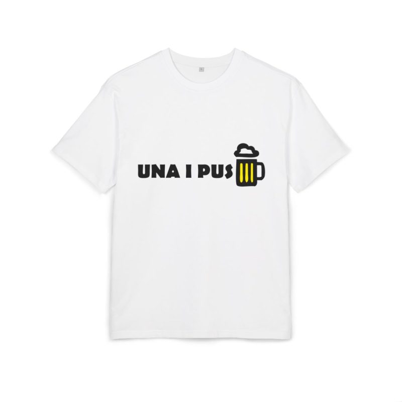 Camiseta oversize gruesa - Blanco - Camiseta «Una i pus» cervessa
