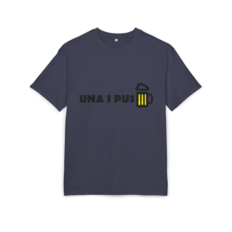 Camiseta oversize gruesa - Azul marino - Camiseta «Una i pus» cervessa