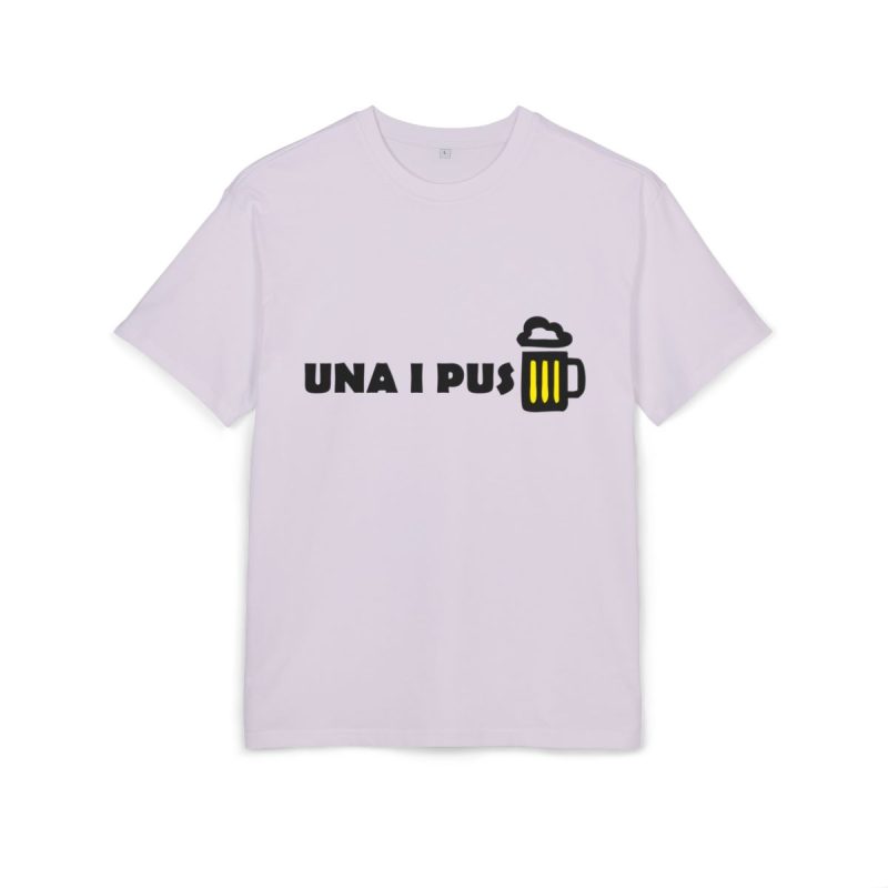 Camiseta oversize gruesa - Lila - Camiseta «Una i pus» cervessa