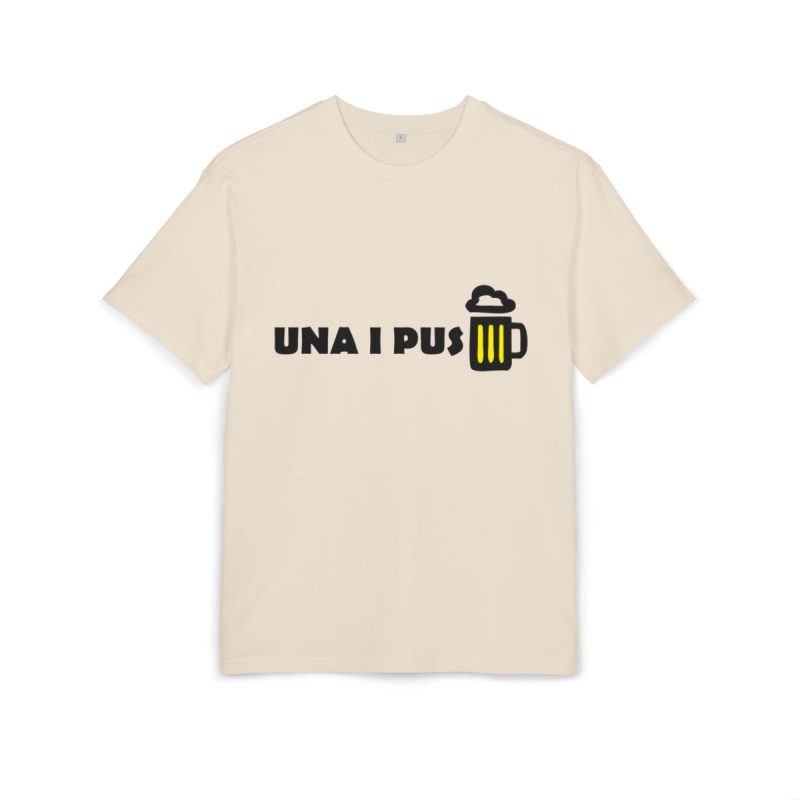 Camiseta oversize gruesa - Arena - Camiseta «Una i pus» cervessa