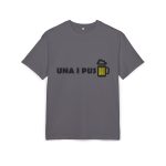 Camiseta oversize gruesa - Gris iman - Camiseta «Una i pus» cervessa Camiseta oversize gruesa - Gris iman - Camiseta «Una i pus» cervessa