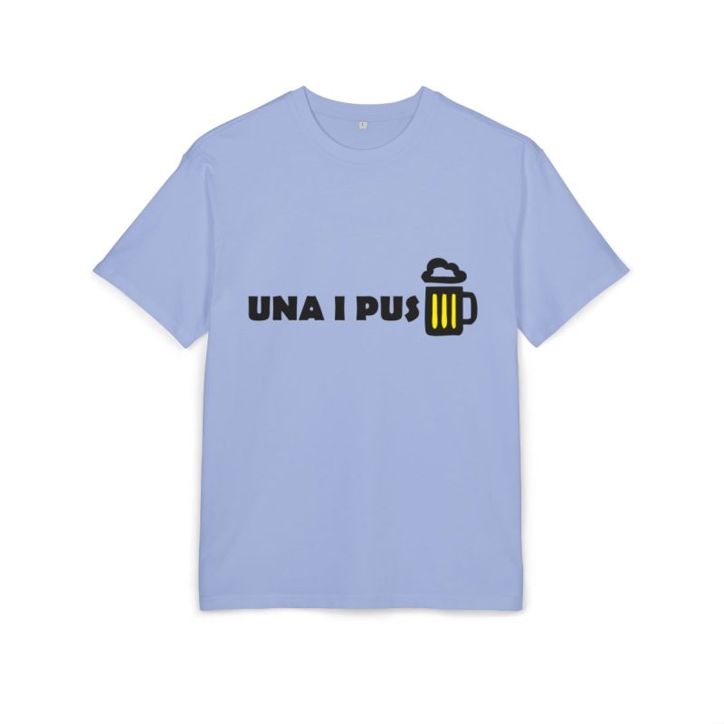 Camiseta oversize gruesa - Azul violeta - Camiseta «Una i pus» cervessa