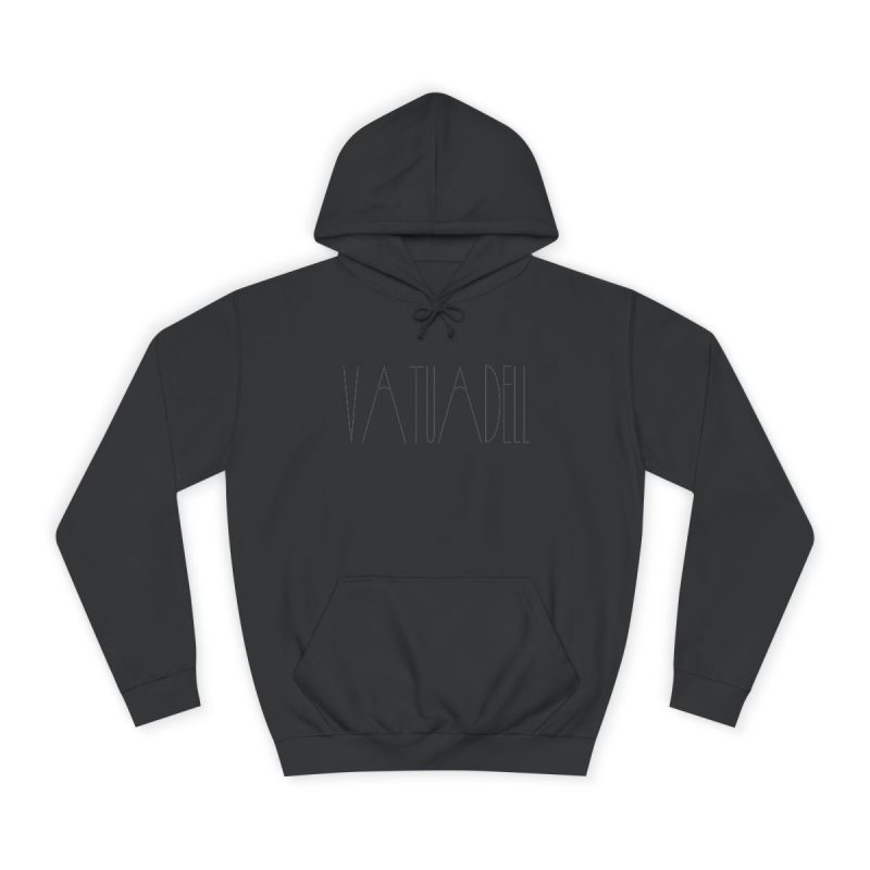 Sudadera universitaria - Negro azabache - Camiseta «Vatuadell estirat»