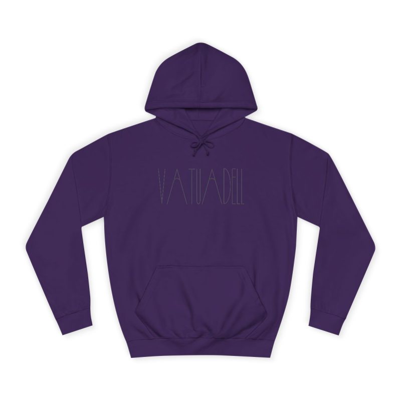 Sudadera universitaria - Morado - Camiseta «Vatuadell estirat»