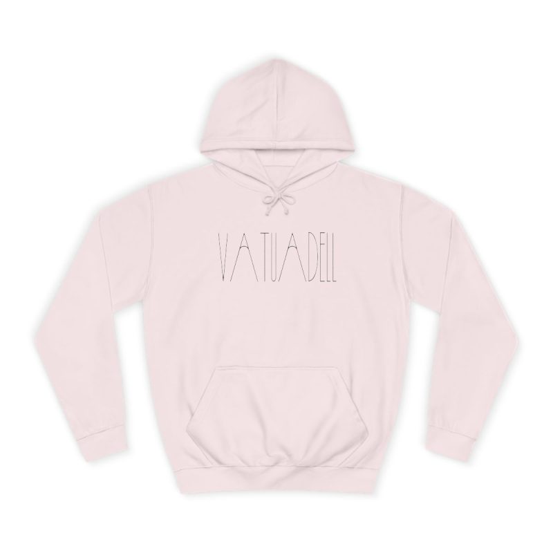 Sudadera universitaria - Rosa bebe - Camiseta «Vatuadell estirat»