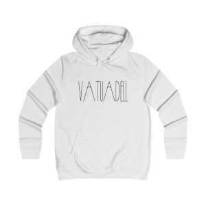 Sudadera universitaria mujer - Blanco artico - Camiseta «Vatuadell estirat»