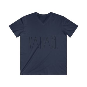 Camiseta hombre entallada cuello de pico - Azul marino - Camiseta «Vatuadell estirat»