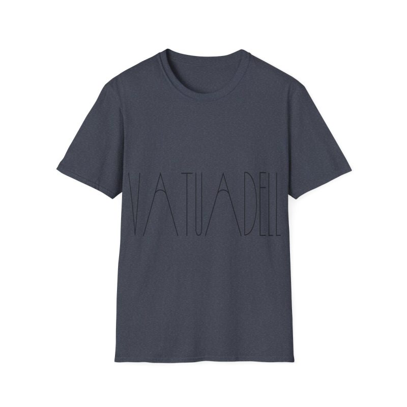 Camiseta Softstyle - Azul marino jaspeado - Camiseta «Vatuadell estirat»