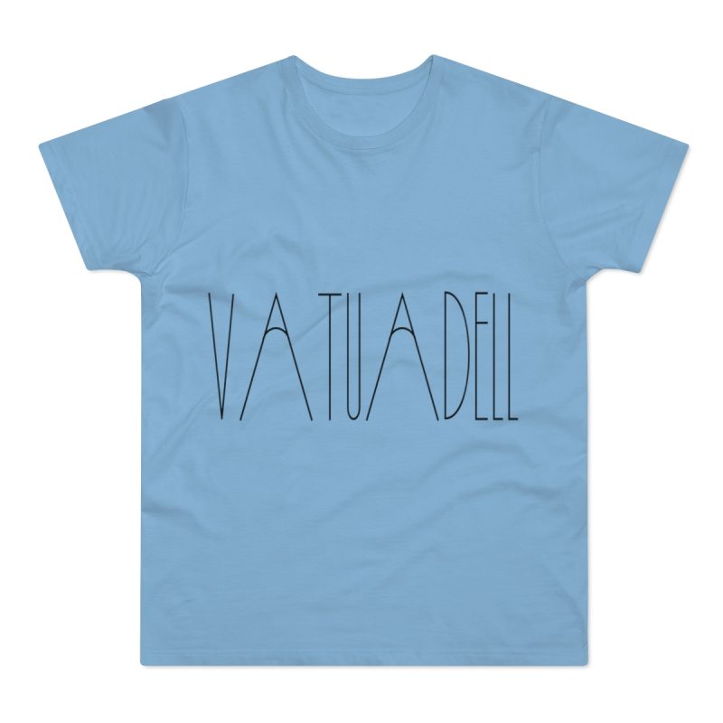 Camiseta hombre punto liso - Azul cielo - Camiseta «Vatuadell estirat»