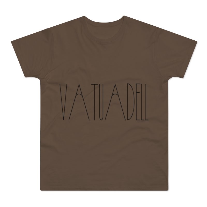 Camiseta hombre punto liso - Marron chocolate - Camiseta «Vatuadell estirat»