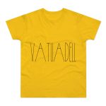 Camiseta hombre punto liso - Amarillo dorado - Camiseta «Vatuadell estirat»