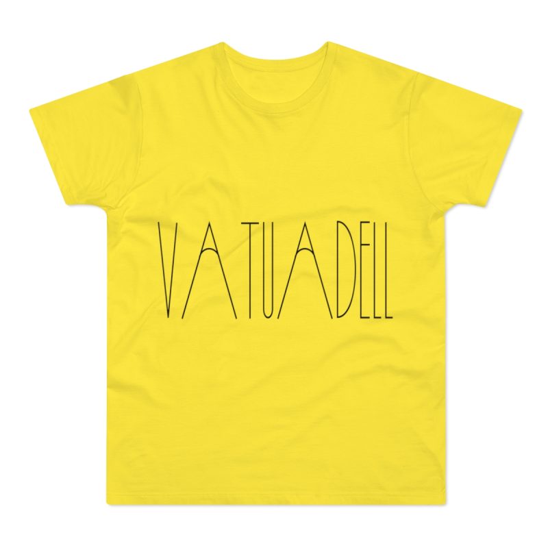 Camiseta hombre punto liso - Amarillo solar - Camiseta «Vatuadell estirat»