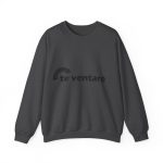 Sudadera cuello redondo - Gris oscuro jaspeado - Camiseta «Te ventaré, ventall»