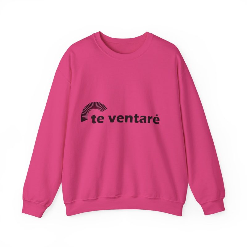 Sudadera cuello redondo - Fucsia intenso - Camiseta «Te ventaré, ventall»