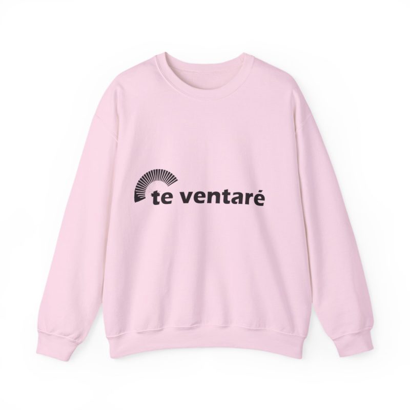 Sudadera cuello redondo - Rosa claro - Camiseta «Te ventaré, ventall»