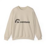 Sudadera cuello redondo - Arena - Camiseta «Te ventaré, ventall»