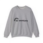 Sudadera cuello redondo - Gris deportivo - Camiseta «Te ventaré, ventall»