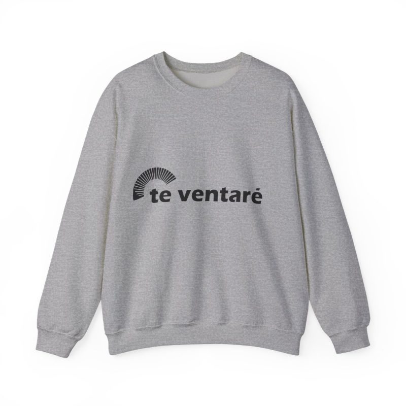 Sudadera cuello redondo - Gris deportivo - Camiseta «Te ventaré, ventall»