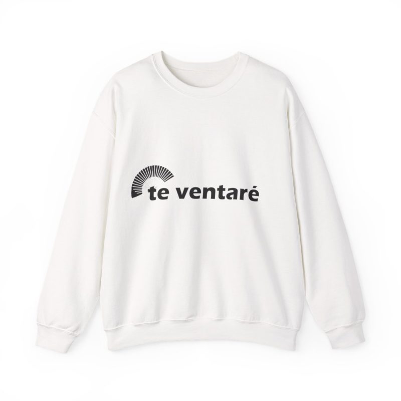 Sudadera cuello redondo - Blanco - Camiseta «Te ventaré, ventall»