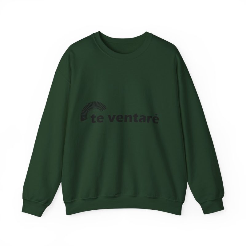 Sudadera cuello redondo - Verde bosque - Camiseta «Te ventaré, ventall»
