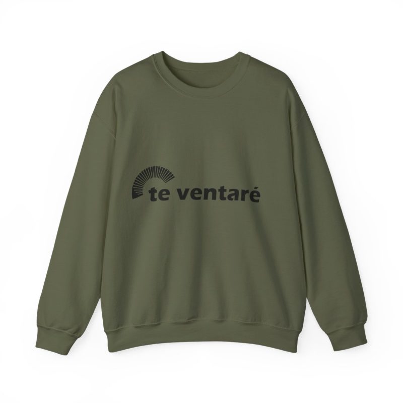 Sudadera cuello redondo - Verde militar - Camiseta «Te ventaré, ventall»