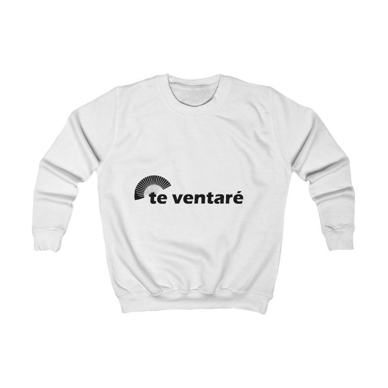Sudadera infantil - Blanco artico - Camiseta «Te ventaré, ventall» Sudadera infantil - Blanco artico - Camiseta «Te ventaré, ventall»