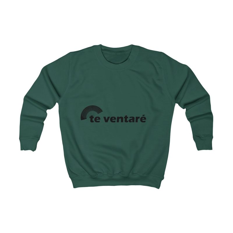 Sudadera infantil - Verde botella - Camiseta «Te ventaré, ventall»
