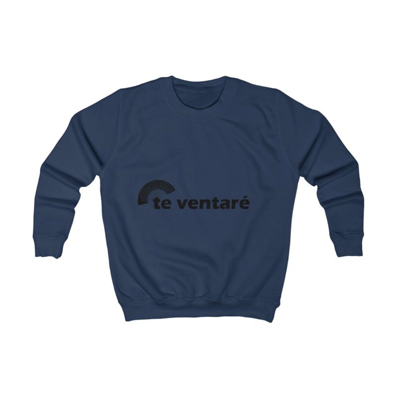 Sudadera infantil - Azul marino Oxford - Camiseta «Te ventaré, ventall»