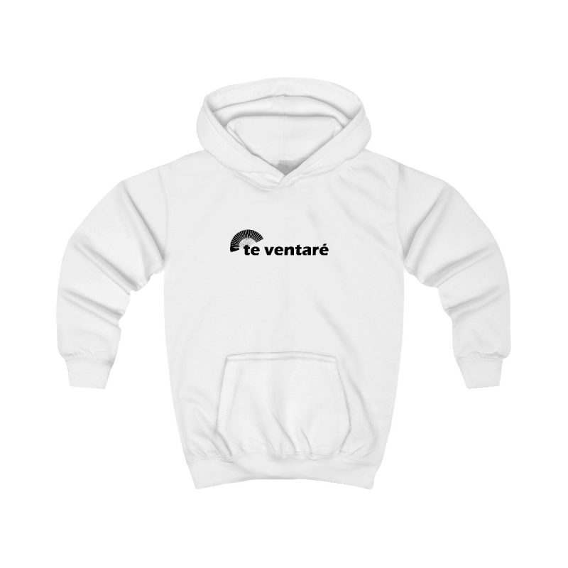 Sudadera con capucha infantil - Blanco artico - Camiseta «Te ventaré, ventall» Sudadera con capucha infantil - Blanco artico - Camiseta «Te ventaré, ventall»