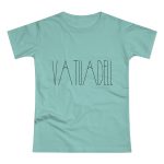 Camiseta mujer punto liso - Verde menta - Camiseta «Vatuadell estirat» Camiseta mujer punto liso - Verde menta - Camiseta «Vatuadell estirat»