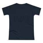 Camiseta mujer punto liso - Azul marino - Camiseta «Vatuadell estirat» Camiseta mujer punto liso - Azul marino - Camiseta «Vatuadell estirat»