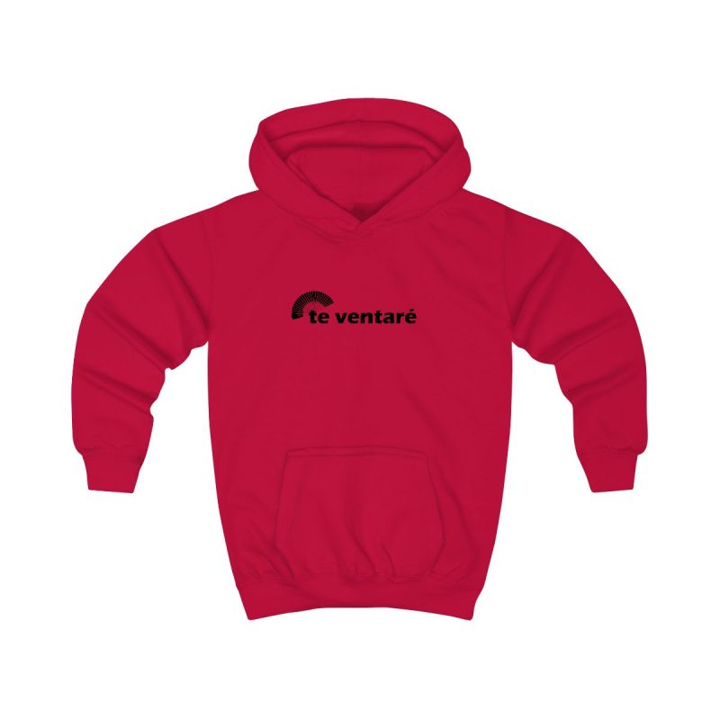 Sudadera con capucha infantil - Rojo fuego - Camiseta «Te ventaré, ventall»