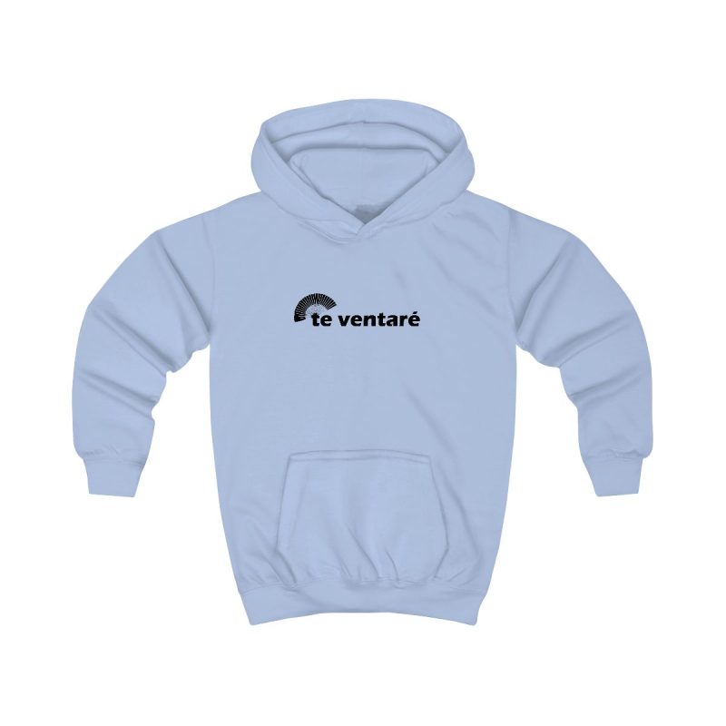 Sudadera con capucha infantil - Azul cielo - Camiseta «Te ventaré, ventall»