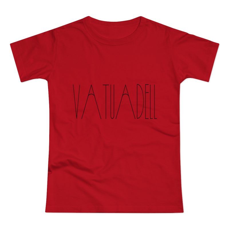 Camiseta mujer punto liso - Rojo - Camiseta «Vatuadell estirat»