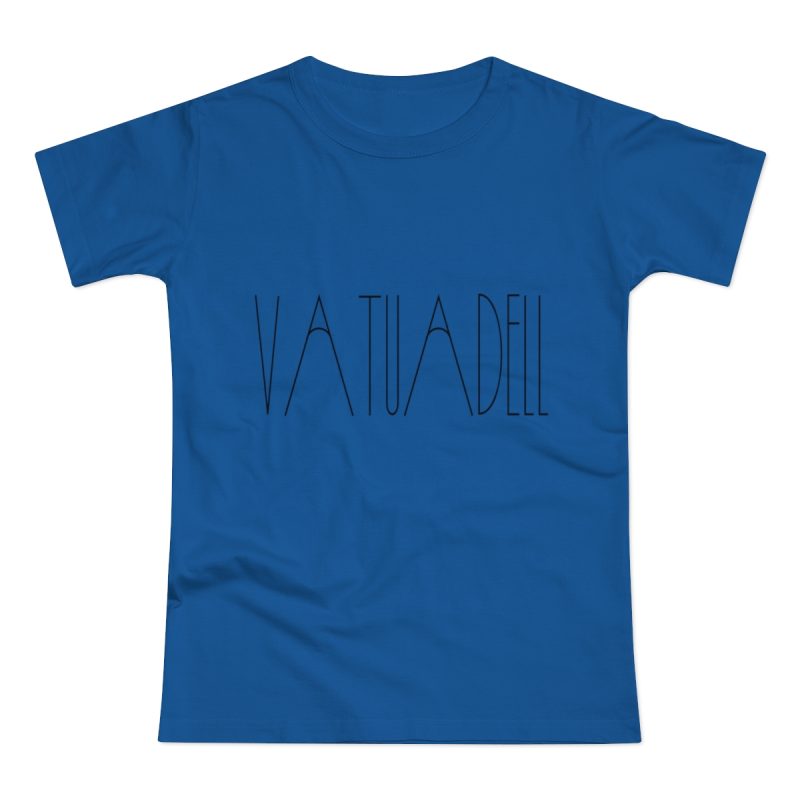 Camiseta mujer punto liso - Azul royal intenso - Camiseta «Vatuadell estirat»