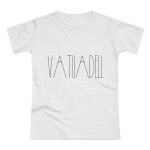 Camiseta mujer punto liso - Blanco - Camiseta «Vatuadell estirat» Camiseta mujer punto liso - Blanco - Camiseta «Vatuadell estirat»