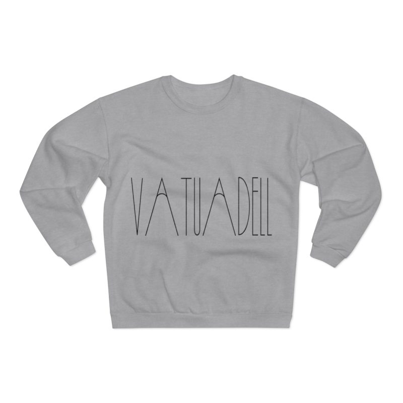 Sudadera cuello redondo premium - Gris jaspeado claro - Camiseta «Vatuadell estirat»