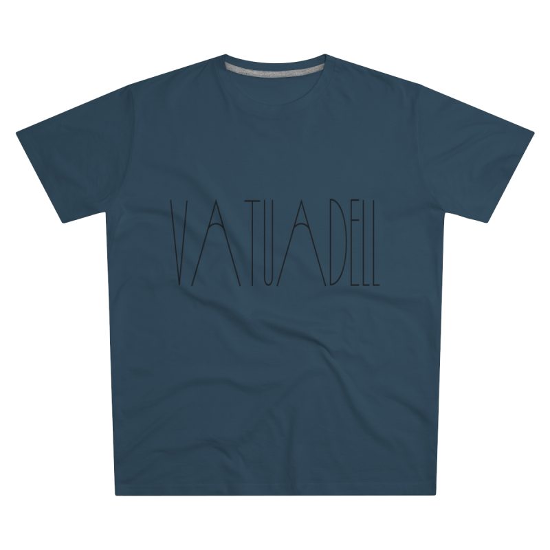 Camiseta hombre corte moderno - Azul vaquero - Camiseta «Vatuadell estirat»