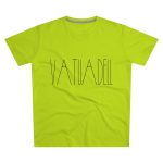 Camiseta hombre corte moderno - Verde lima - Camiseta «Vatuadell estirat» Camiseta hombre corte moderno - Verde lima - Camiseta «Vatuadell estirat»