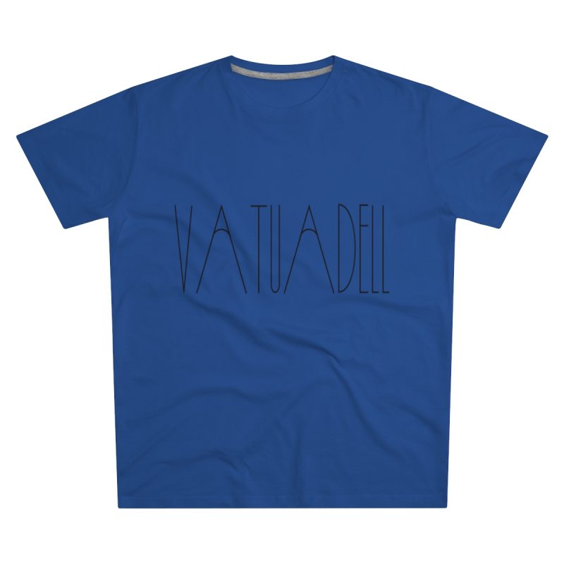 Camiseta hombre corte moderno - Azul royal intenso - Camiseta «Vatuadell estirat»