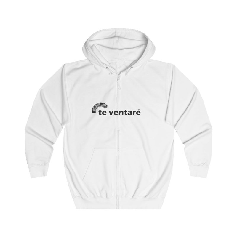 Sudadera con capucha y cremallera - Blanco artico - Camiseta «Te ventaré, ventall» Sudadera con capucha y cremallera - Blanco artico - Camiseta «Te ventaré, ventall»