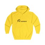 Sudadera con capucha y cremallera - Amarillo sol - Camiseta «Te ventaré, ventall» Sudadera con capucha y cremallera - Amarillo sol - Camiseta «Te ventaré, ventall»